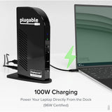 Plugable UD-3900C4 Quad Monitor 96W USB-C PD DisplayLink Certified Docking Station