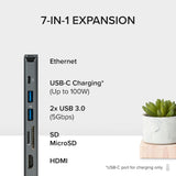 Plugable USBC-7IN1E Portable USB-C Ethernet Docking Station