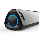 Prevo MS03 Wireless Bluetooth Speaker with Bluetooth, USB & SD, Space-Saving Wireless Speaker for TV, Home Entertainment System, PC, Mobile Device & Gaming Consoles