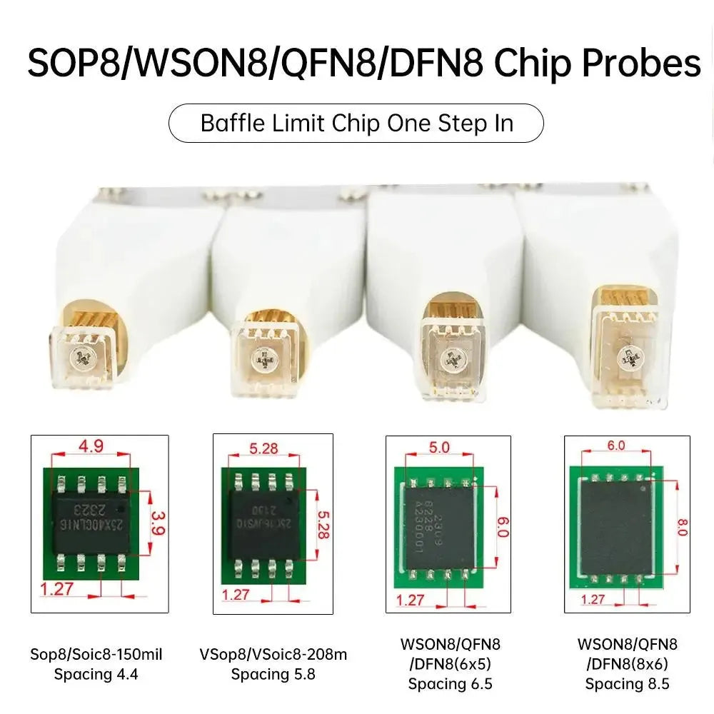 SOP8/WSON8/QDFN8 Pogo pin Probe