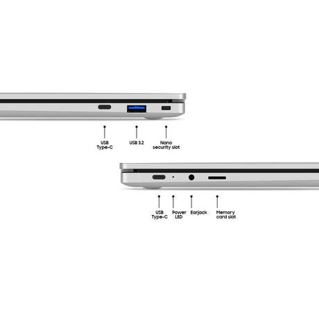 Samsung Galaxy Chromebook Go XE340XDA-KA2UK, 14 Inch HD Screen, Intel Celeron N4500, 4GB RAM, 64GB eMMC, Chrome OS
