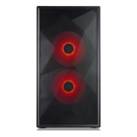 TecWare Forge M2 mATX PC Case, Compact High Airflow Mesh Front Panel, 3 x ARGB Fans Included, Hinged Tempered Glass Door, Supports 240mm Radiator, mATX/ITX, Black