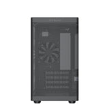 TecWare Fusion 3 mATX Compact PC Case, High Airflow SFF Chassis, 3 Fans Included, Top-Mount ATX/SFX PSU Support, USB-C, Supports 280mm GPU & Dual Radiators, Black
