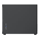 TecWare Fusion 3 mATX Compact PC Case, High Airflow SFF Chassis, 3 Fans Included, Top-Mount ATX/SFX PSU Support, USB-C, Supports 280mm GPU & Dual Radiators, Black