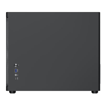 TecWare Fusion 3 mATX Compact PC Case, High Airflow SFF Chassis, 3 Fans Included, Top-Mount ATX/SFX PSU Support, USB-C, Supports 280mm GPU & Dual Radiators, Black