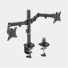 VonHaus Dual Monitor Stand para sa 13-32 Inch na Screen, Twin Monitor Mount na may Desk Clamp, Adjustable ang Taas, Madaling I-assemble na Stand na may Full Tilt, Rotation & Swivel Arms, VESA 75x75 & 100x100mm