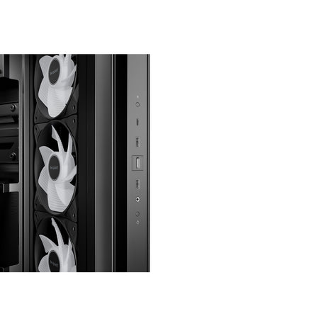 be quiet! Light Base 500 LX BGW85 Mid-Tower Case, Tempered Glass, 4 x ARGB Light Wings LX Fans, High Airflow ATX Case, USB-C 10Gbps, 400mm GPU Support, Vertical GPU Mount, Black