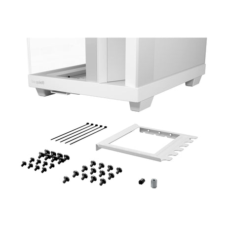 be quiet! Light Base 500 LX BGW86 White Mid-Tower Case, Tempered Glass, 4x ARGB Light Wings LX Fans, High Airflow ATX Case, USB-C 10 Gbps, 400 mm GPU Support, Vertical GPU Mount