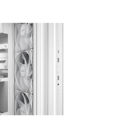 be quiet! Light Base 500 LX BGW86 White Mid-Tower Case, Tempered Glass, 4x ARGB Light Wings LX Fans, High Airflow ATX Case, USB-C 10 Gbps, 400 mm GPU Support, Vertical GPU Mount