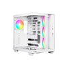 be quiet! Light Base 500 LX BGW86 White Mid-Tower Case, Tempered Glass, 4x ARGB Light Wings LX Fans, High Airflow ATX Case, USB-C 10 Gbps, Suporta sa 400 mm GPU, Vertical GPU Mount