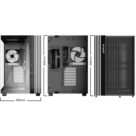 be-quiet! Light Base 600 LX, Black, Midi-Tower ATX Case, Massive ARGB LED Strip, Full Windowed Design, 4x Light Wings LX 120mm PWM fans included