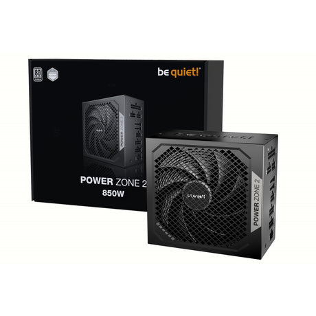 be quiet! Power Zone 2 850W PSU - 80 PLUS Platinum, Semi-Passive Cooling, Pure Wings 3 Fan, PCIe 5.1/ATX 3.1 Compatibility, 10-Year Warranty