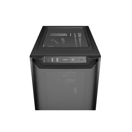 be quiet! Pure Base 501 Airflow Black ATX Mid Tower Case with USB-A, USB-C, 2 x Pure Wings 2 140mm Black PWM Fans, Sleek Front Panel and Airflow Cover