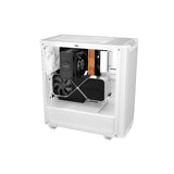 be quiet! Pure Base 501 Airflow Window White ATX Mid Tower Case with USB-A, USB-C, 2 x Pure Wings 2 140mm Black PWM Fans, Sleek Front Panel and Airflow Cover