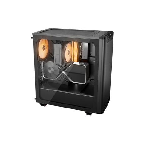 be quiet! Pure Base 501 LX Airflow Window Black ATX Mid Tower Case with USB-A, USB-C, 4 x Light Wings LX Black ARGB PWM Fans