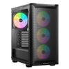 be quiet! Pure Base 501 LX Airflow Window Black ATX Mid Tower Case na may USB-A, USB-C, at 4 x Light Wings LX Black ARGB PWM Fans