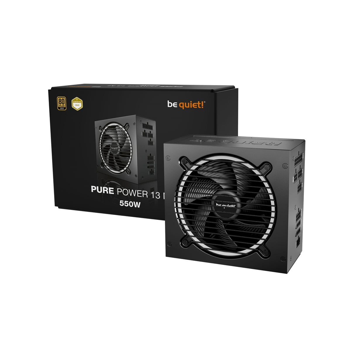 be quiet! Pure Power 13 M 550W is ATX 3.1 compliant and PCIe 5.1 compatible, 10-year manufacturer's warranty