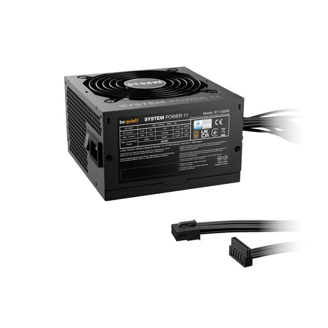 be quiet! System Power 11 550W is ATX 3.1 compliant and PCIe 5.1 compatible, 5-year manufacturer's warranty