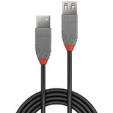 Lindy 36703 2m USB 2.0 Type A Extension Cable, Anthra Line