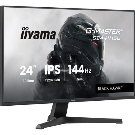 iiyama G-Master Black Hawk gaming monitor G2441HSU-B1 24" Black, IPS, Ultra Slim Bezel, Full HD, 144Hz, 1ms, FreeSync, HDMI, Display Port, USB Hub