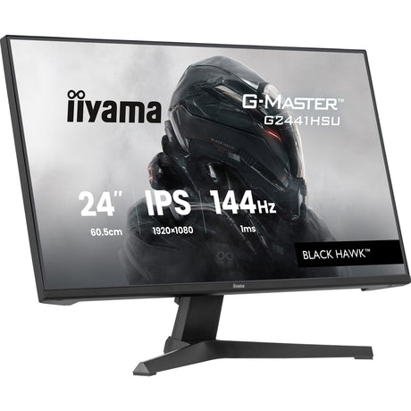 iiyama G-Master Black Hawk gaming monitor G2441HSU-B1 24" Black, IPS, Ultra Slim Bezel, Full HD, 144Hz, 1ms, FreeSync, HDMI, Display Port, USB Hub