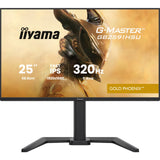iiyama G-Master GB2591HSU-B1 24.5-Inch Fast IPS LCD, 1920x1080, up to 320Hz, 350 cd/m2 Brightness, 0.4ms MPRT , 2 x HDMI 2.1 + 1 x DP, USB Hub 2x USB 3.2 + 2x USB-C, G-SYNC Compatible/FreeSync Premium, HDR10, 2x2W Speakers, Aux, Height Adjustable Stand