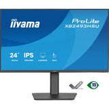 iiyama PROLITE XB2493HSU-B1 24 inch IPS Monitor, Full HD, 1ms, USB Hubx2, HDMI, DisplayPort, Freesync, 120Hz, Speakers, Black, ACR, Internal PSU, VESA, Height Adjustable
