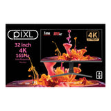 piXL CM32G7 32 Inch 144Hz 4K Widescreen IPS Gaming Monitor with AMD FreeSync & Nvidia G-Sync, 3840 x 2160 Resolution, 1ms Response Time, 144Hz Refresh Rate, HDMI, DisplayPort, USB-C, USB-A, RGB Lighting, VESA Mount & Height Adjust