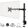 piXL Desk-Mounted Fully-Adjustable Single Monitor Arm para sa mga Screen na hanggang 32 inch na may VESA Mount at Built-In Cable Management